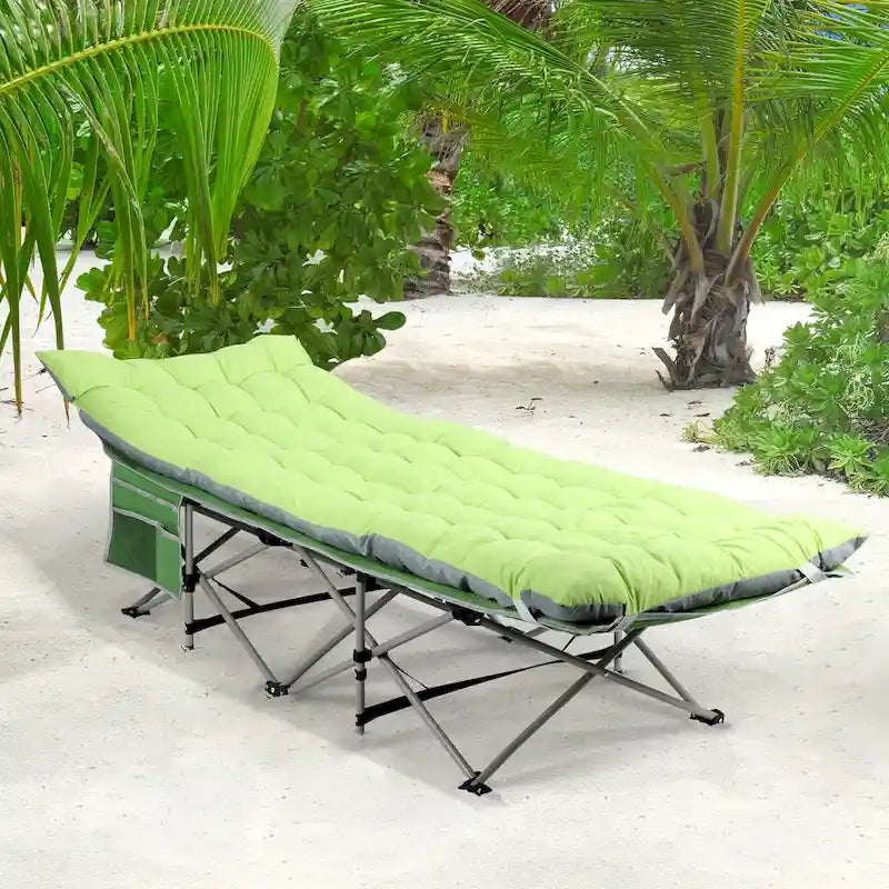 Portable Camping Cot with Mattress