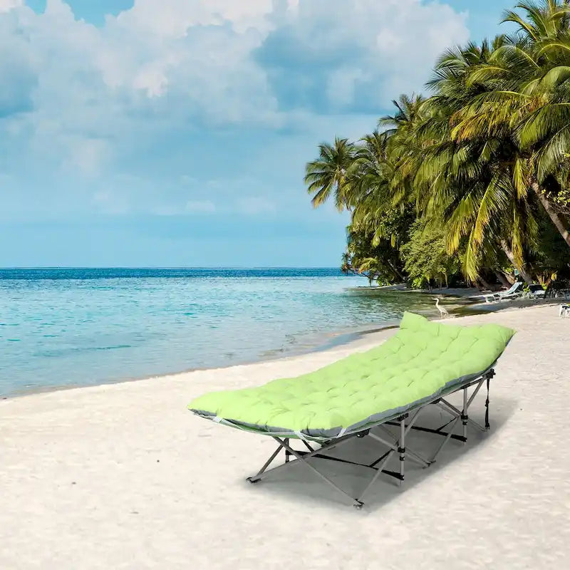 Lit de camp portable avec matelas