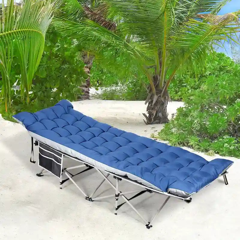 Lit de camp portable avec matelas