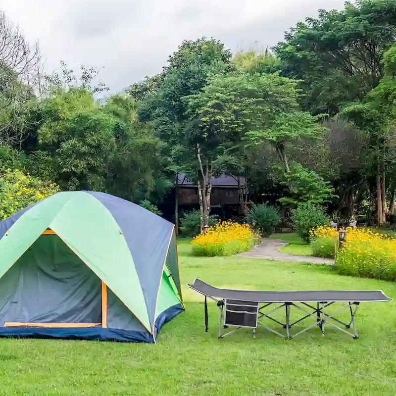 Lit de camp portable avec matelas