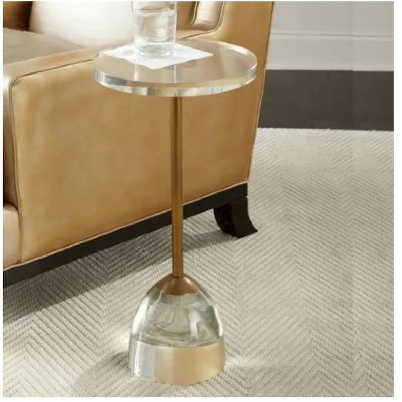 Petite table d'appoint en acrylique
