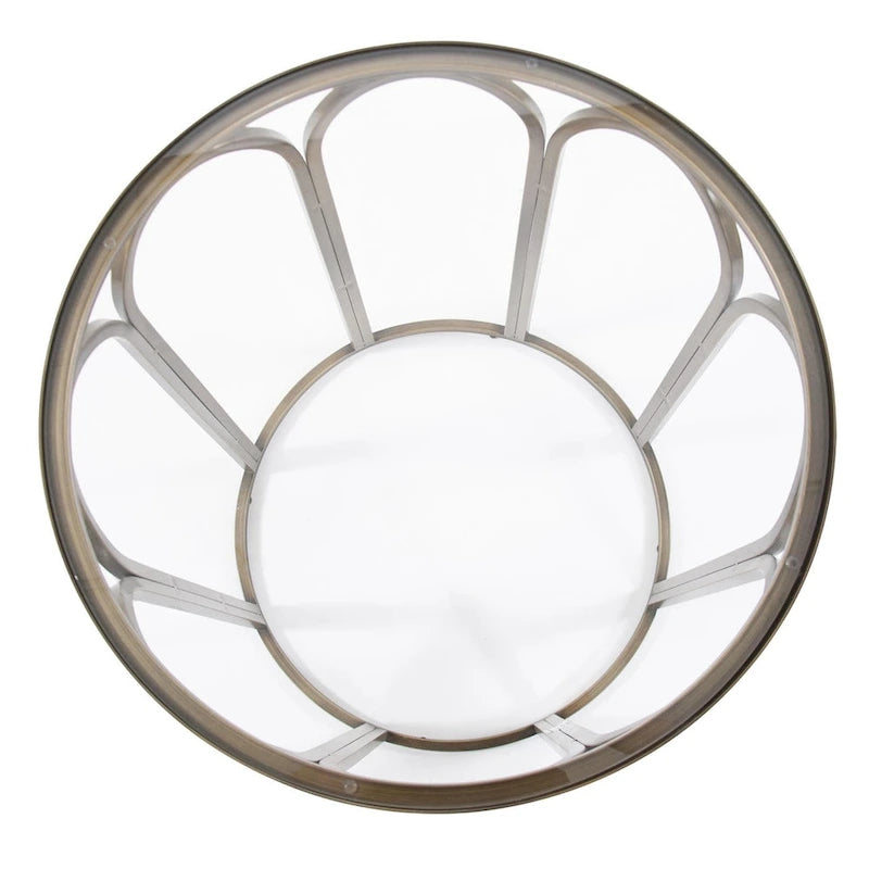 Allan Andrews Table d'appoint et d'appoint ronde en métal laiton - 24H x 20P x 20L