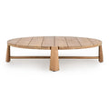 Table basse ronde d'extérieur Aston 65 Classic Home, finition naturelle
