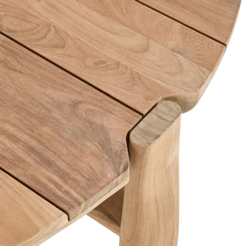 Table basse ronde d'extérieur Aston 65 Classic Home, finition naturelle