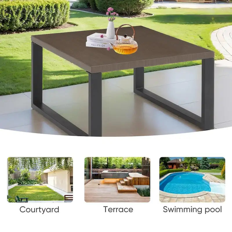 Table basse d'extérieur Grande table d'appoint