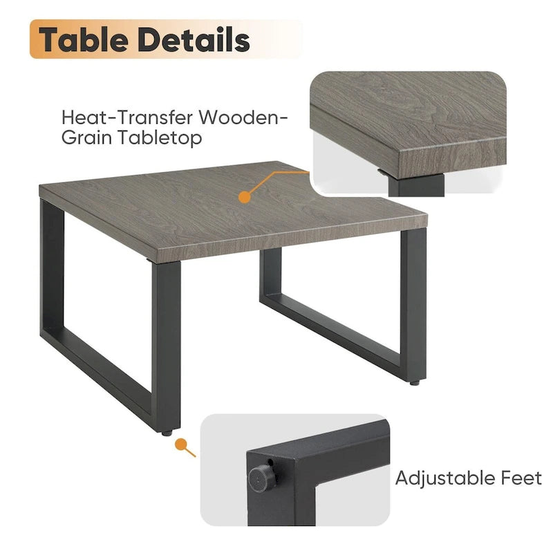 Table basse d'extérieur Grande table d'appoint