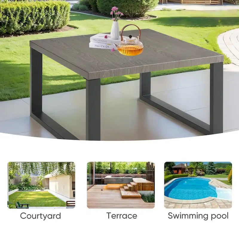 Table basse d'extérieur Grande table d'appoint