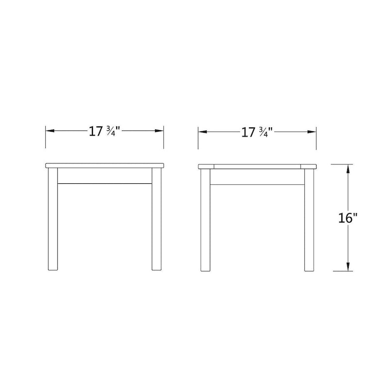 Table d'appoint d'extérieur carrée en bois Dayton de Cambridge Casual