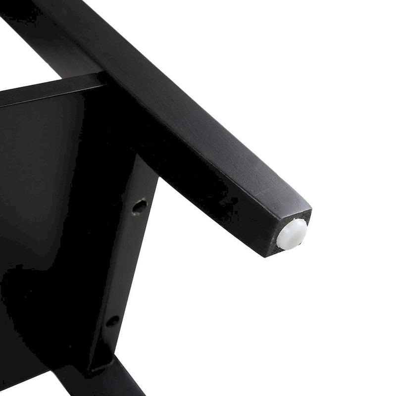 Table d'appoint à abattant Heritage noire avec étagère de rangement