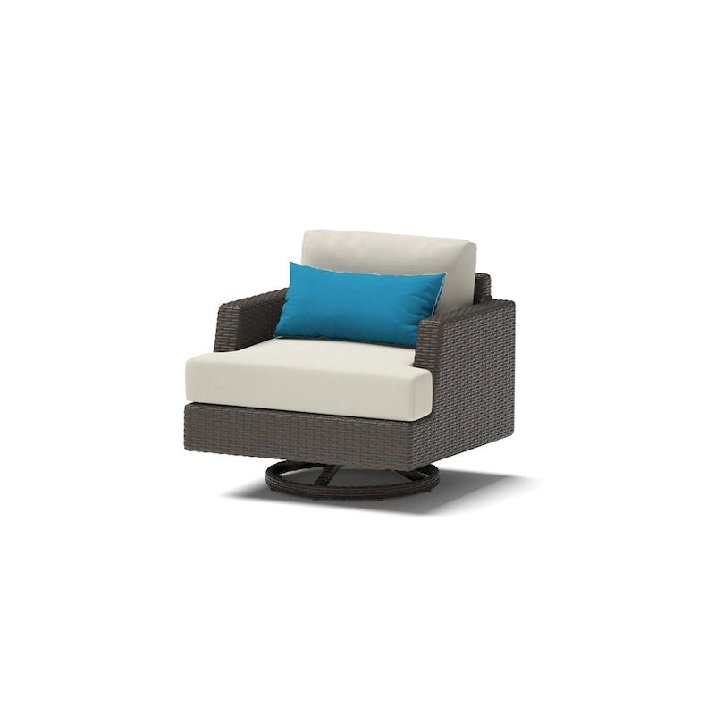 Portofino Comfort – Ensemble de 17 pièces d'extérieur Sunbrella pour salon de jardin et repas avec table brasero