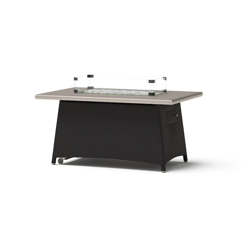 Portofino Comfort – Ensemble de 17 pièces d'extérieur Sunbrella pour salon de jardin et repas avec table brasero