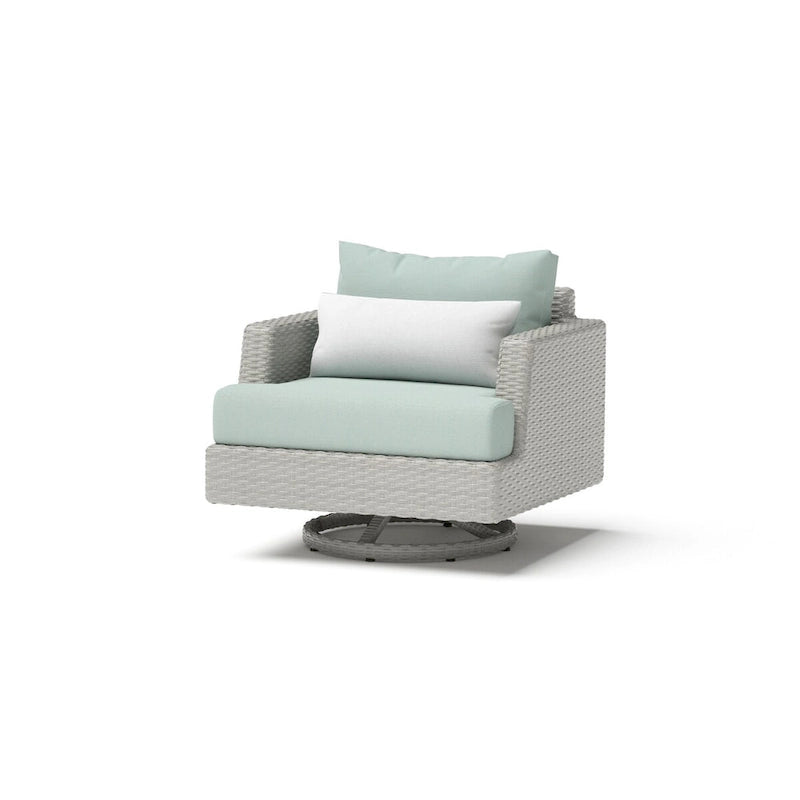 Portofino Comfort – Ensemble de 17 pièces d'extérieur Sunbrella pour salon de jardin et repas avec table brasero