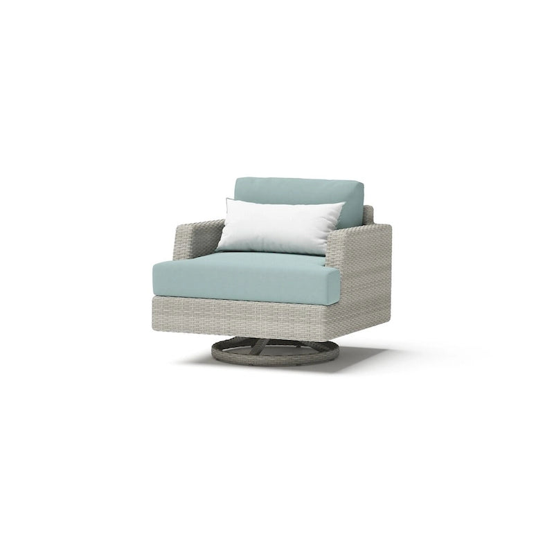 Portofino Comfort – Ensemble de 17 pièces d'extérieur Sunbrella pour salon de jardin et repas avec table brasero
