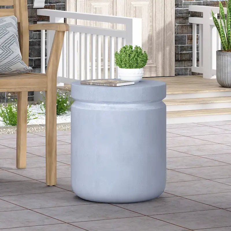 Table d'appoint de patio ronde Accent, design modulaire, pour l'intérieur et l'extérieur