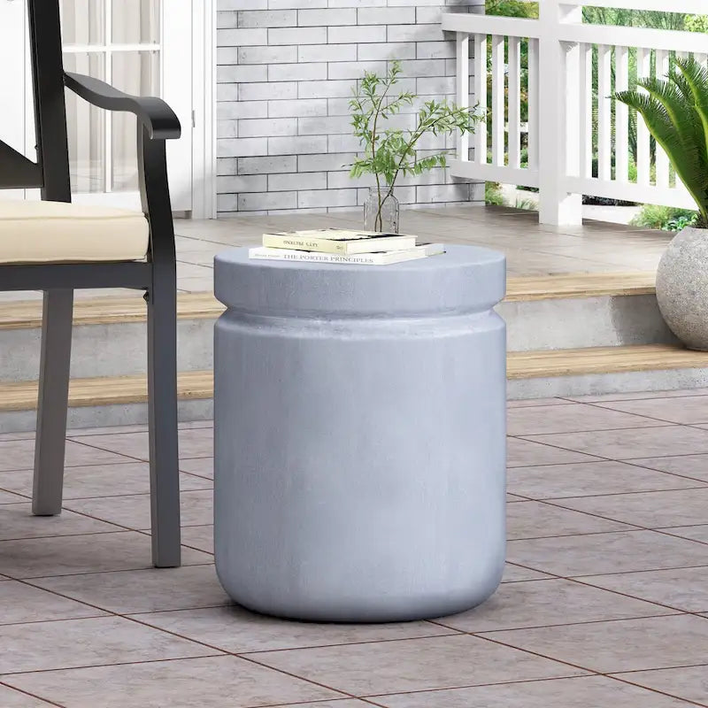 Table d'appoint de patio ronde Accent, design modulaire, pour l'intérieur et l'extérieur