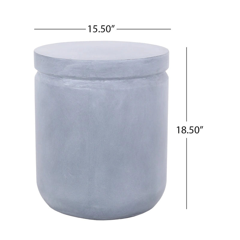 Table d'appoint de patio ronde Accent, design modulaire, pour l'intérieur et l'extérieur