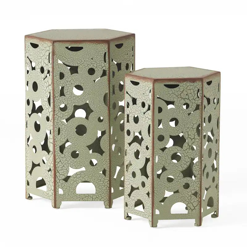 SELVA ACCENT TABLE table d'appoint bout de canapé lot de 2