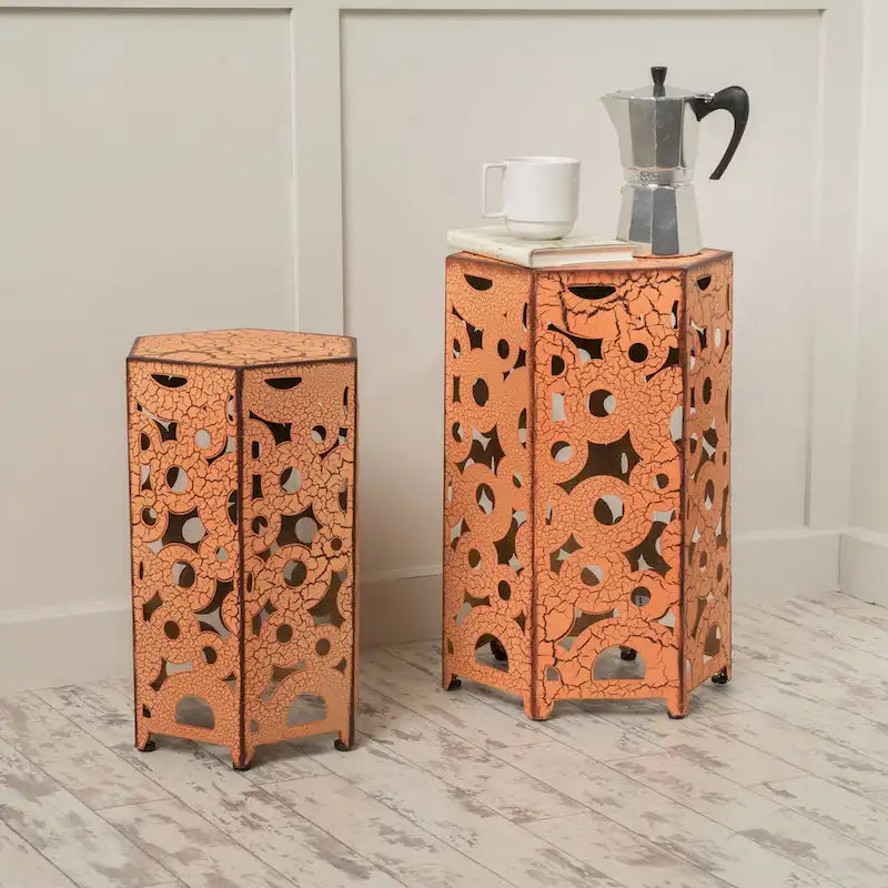 SELVA ACCENT TABLE table d'appoint bout de canapé lot de 2