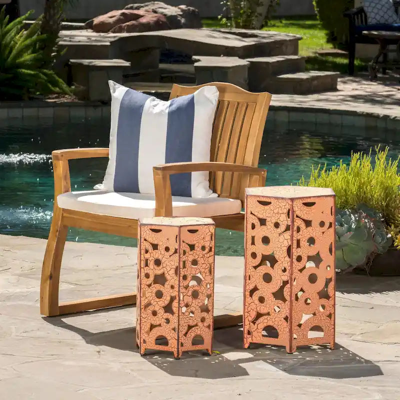 SELVA ACCENT TABLE table d'appoint bout de canapé lot de 2