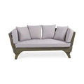 Lit de repos d'extérieur en bois d'acacia extensible par Christopher Knight Home