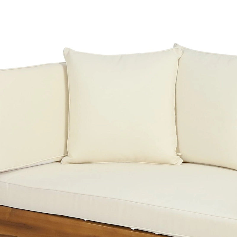 Lit de repos d'extérieur en bois d'acacia extensible par Christopher Knight Home