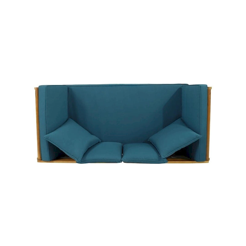 Lit de repos d'extérieur en bois d'acacia extensible par Christopher Knight Home
