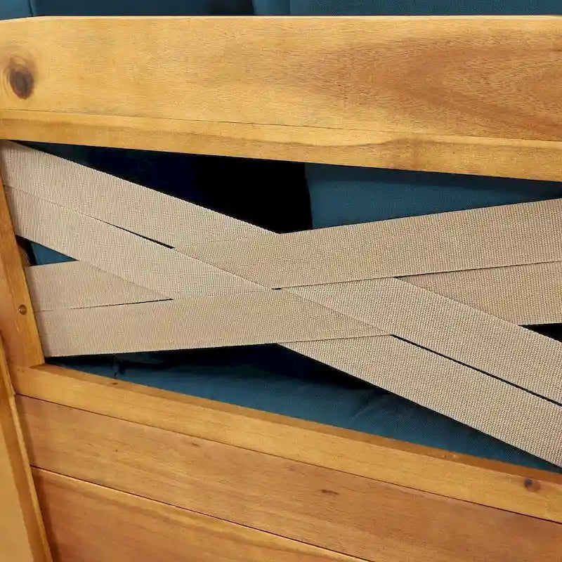 Lit de repos d'extérieur en bois d'acacia extensible par Christopher Knight Home