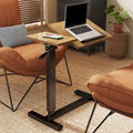 Adjustable Overbed Table Mobile Over Bed Bedside Desk with Hidden Wheels