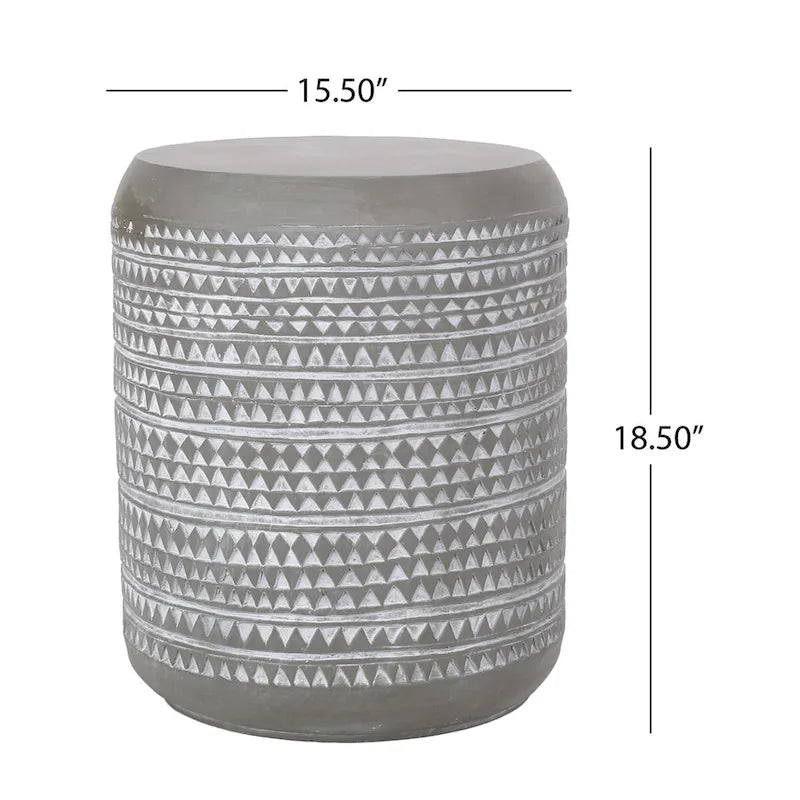 Table d'appoint d'extérieur, Table d'appoint en béton, Table d'appoint de patio modulable