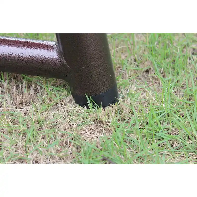 Balancelle de jardin 3 places en métal avec coussin et auvent réglable