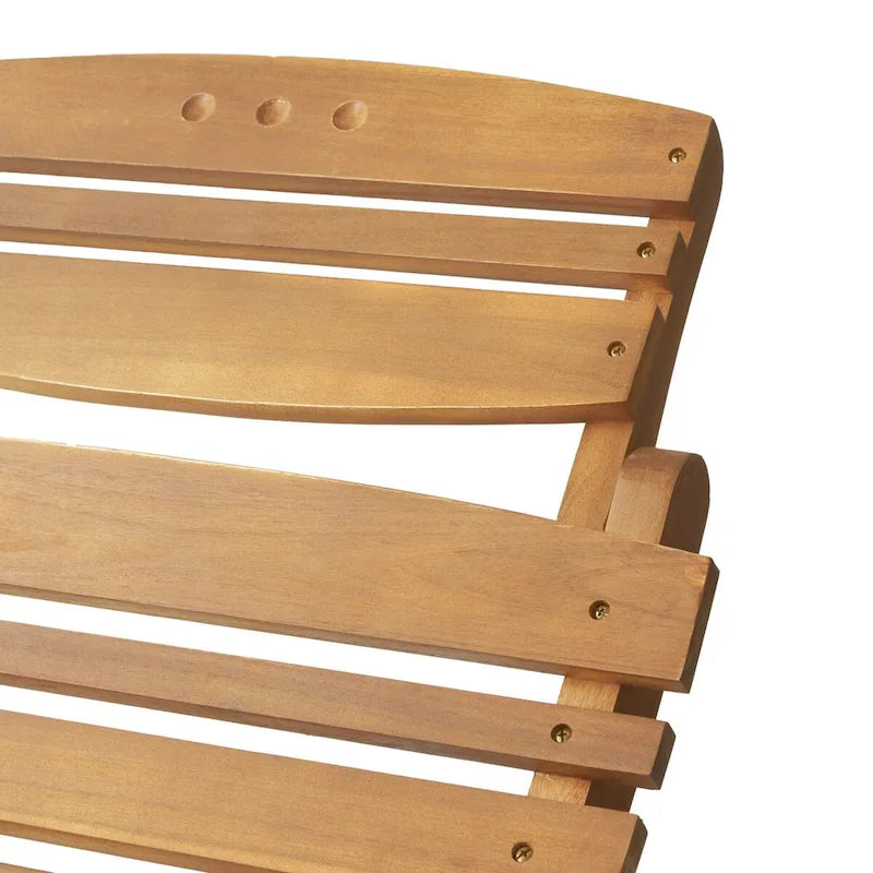 Chaise longue pliable en bois