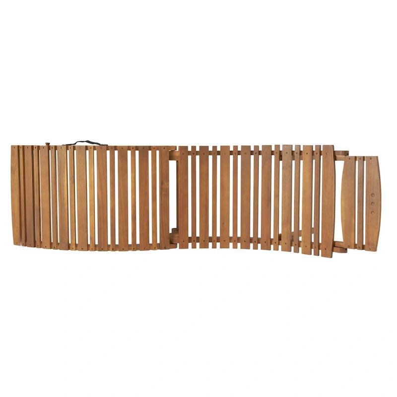 Chaise longue pliable en bois