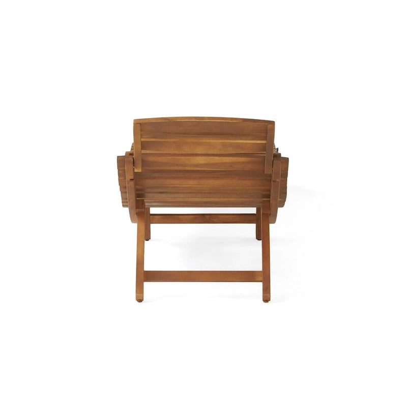 Chaise longue pliable en bois