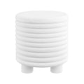 Hollie 18 Table d'appoint tambour minimaliste moderne à 3 pieds, par JONATHAN Y