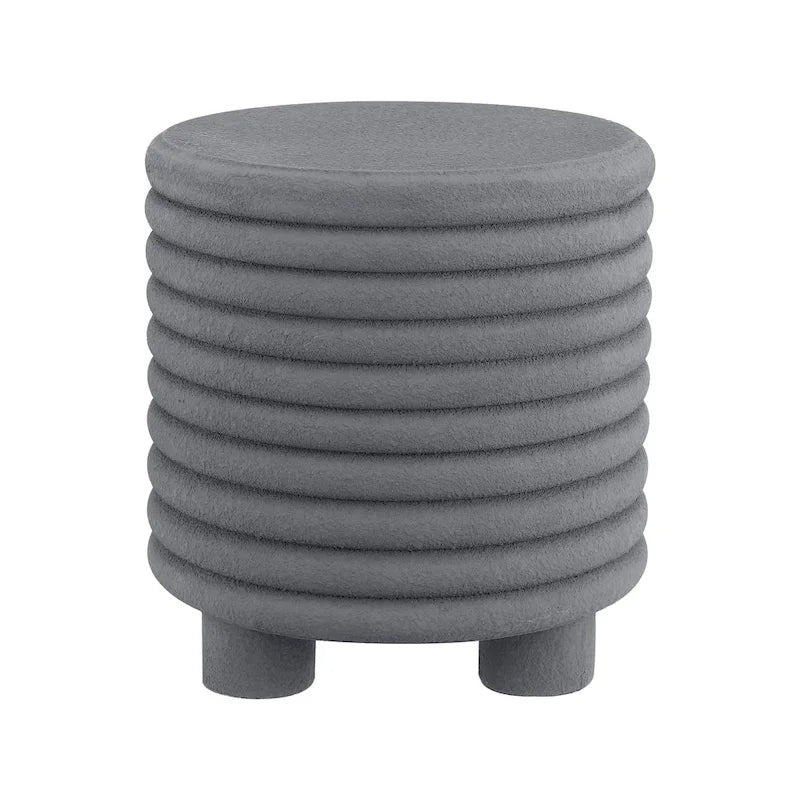 Hollie 18 Table d'appoint tambour minimaliste moderne à 3 pieds, par JONATHAN Y