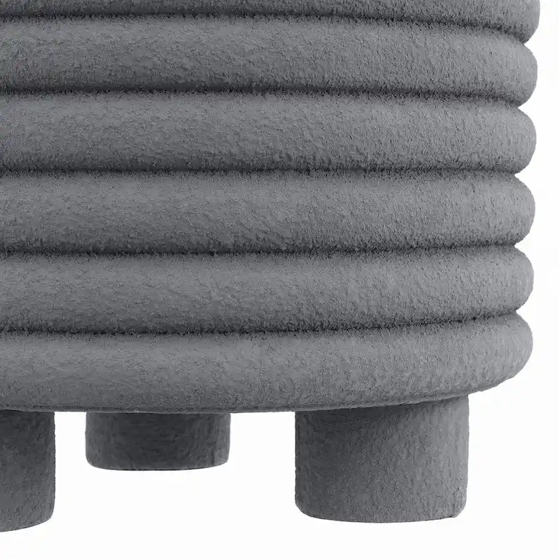 Hollie 18 Table d'appoint tambour minimaliste moderne à 3 pieds, par JONATHAN Y