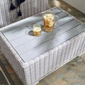 Table basse d'extérieur en rotin et osier Conway 32