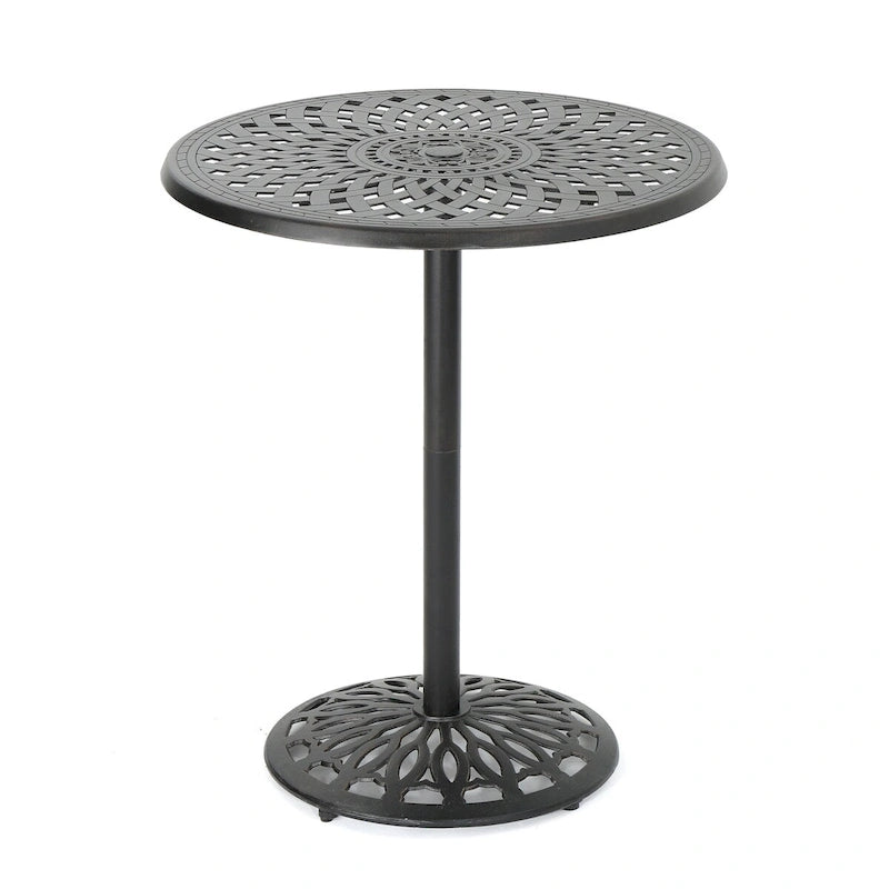Table ronde d'extérieur en cuivre
