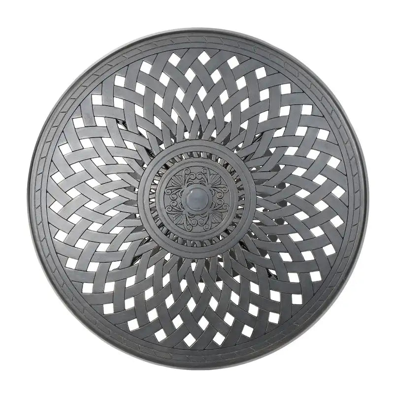 Table ronde d'extérieur en cuivre