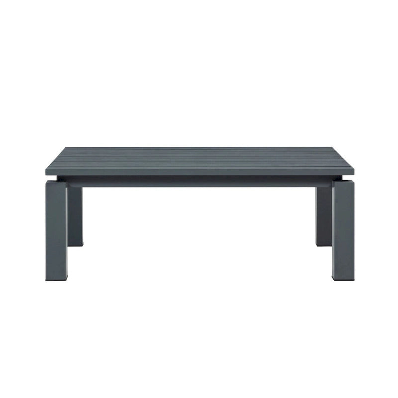 Table basse de jardin en aluminium Sardinia - Grise