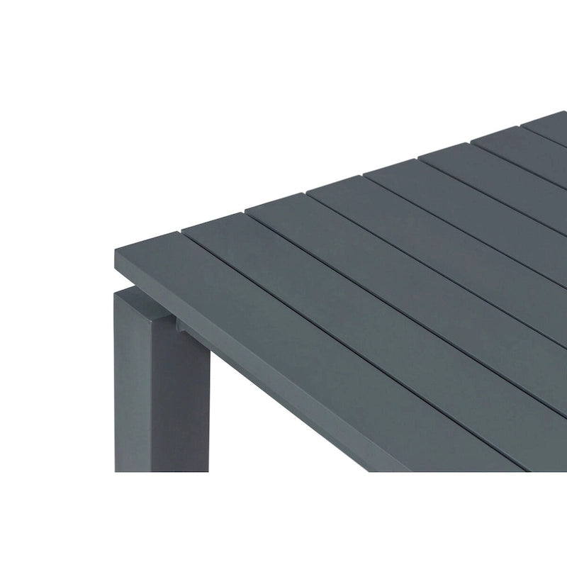 Table basse de jardin en aluminium Sardinia - Grise