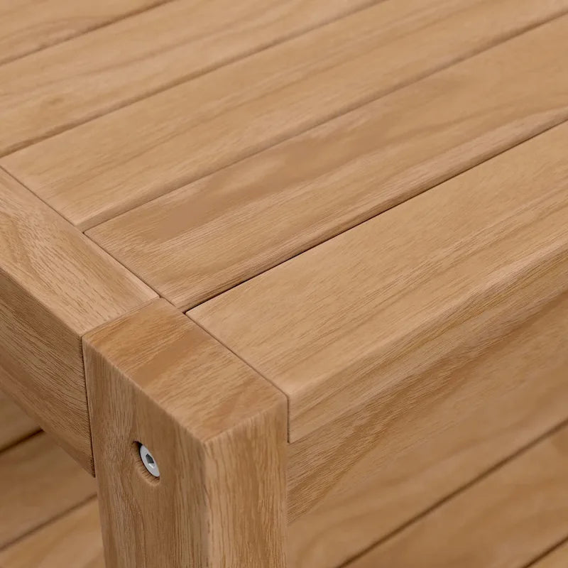 Table basse de patio d'extérieur en teck Carlsbad