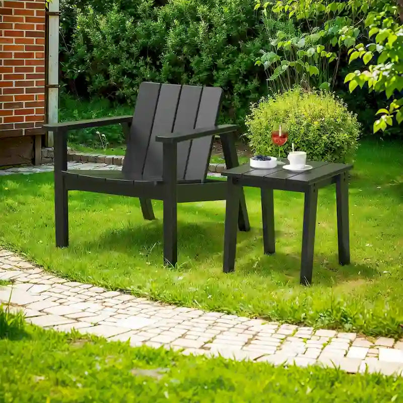 Table d'appoint d'extérieur Adirondack, Tables d'appoint en plastique PEHD pour Patio, Jardin, Piscine, Compagnon intérieur/extérieur