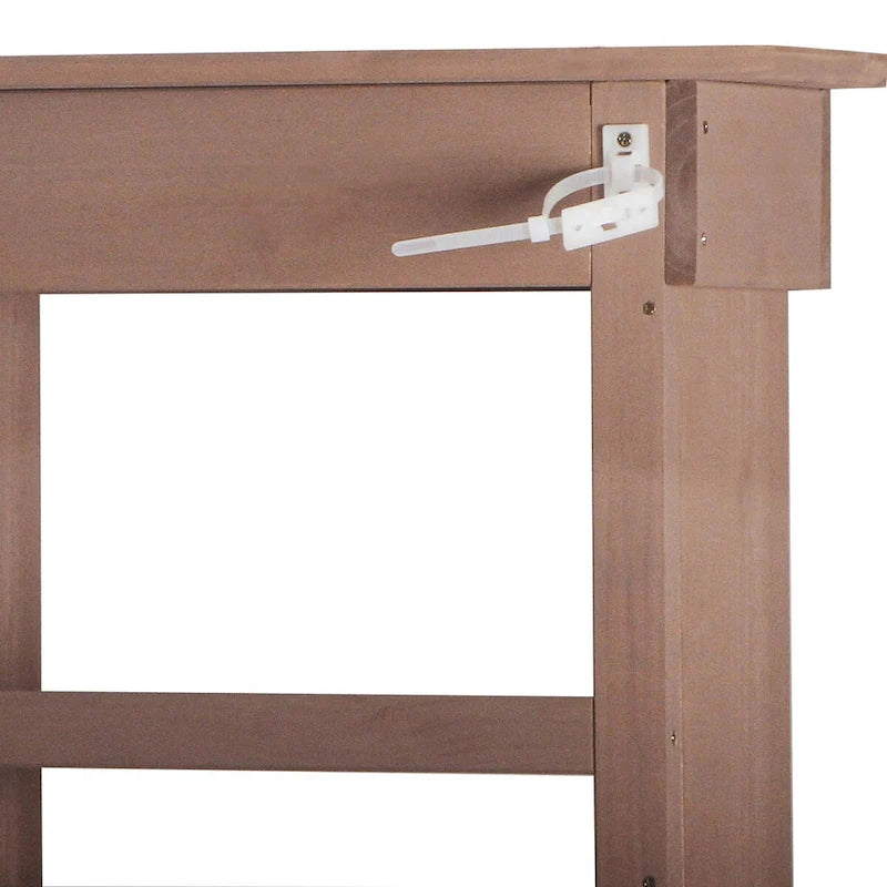 Table de rempotage de jardin, design rustique et épuré avec tiroirs et étagères multiples pour le rangement