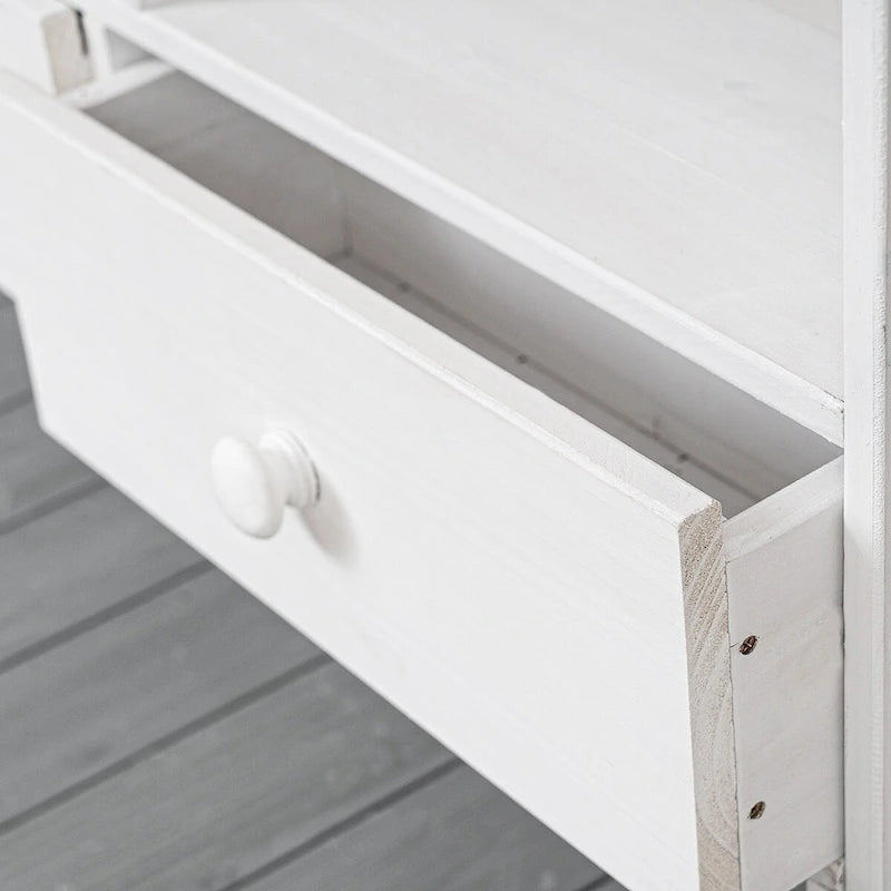 Table de rempotage de jardin, design rustique et épuré avec tiroirs et étagères multiples pour le rangement
