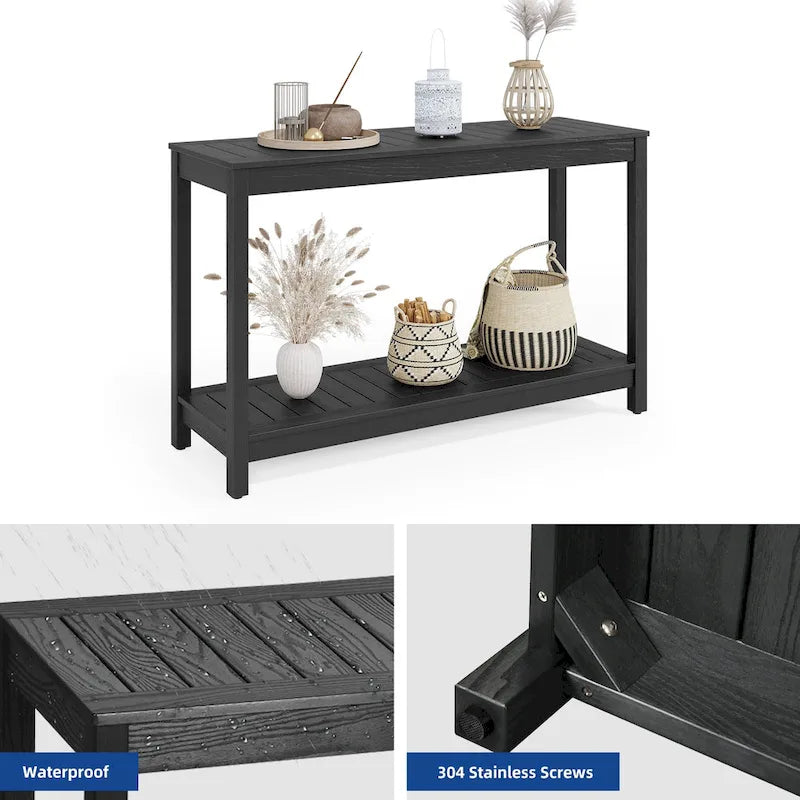 Console d'extérieur Moasis avec étagères de rangement