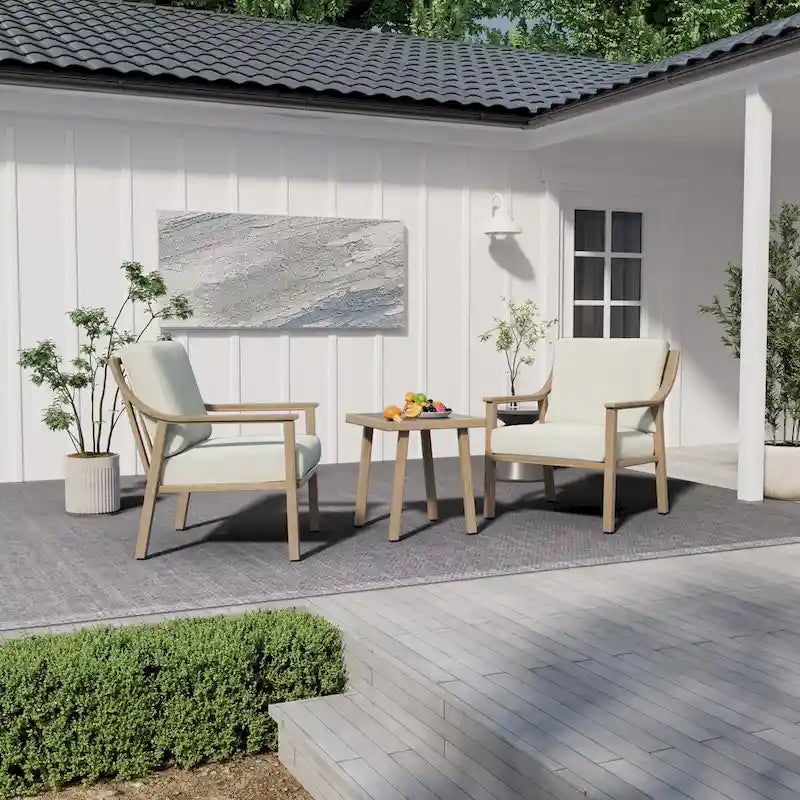 Table d'extérieur en aluminium monobloc avec cadre peint à la main