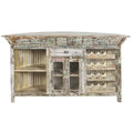 Table d'appoint d'extérieur en oxyde de magnésium – Marron – Roche River Decor