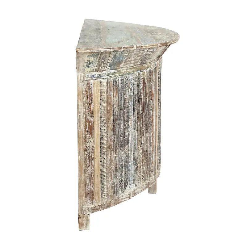Table d'appoint d'extérieur en oxyde de magnésium – Marron – Roche River Decor