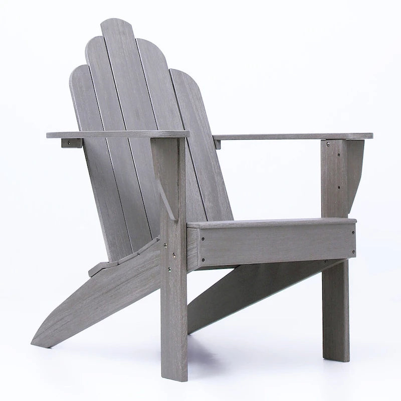 Ensemble de 2 fauteuils Adirondack d'extérieur en teck Cambridge Casual Clovis